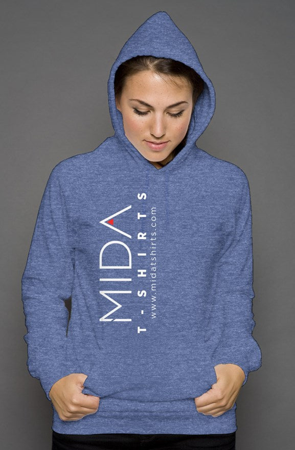 MIDA unisex pullover hoody - heather true royal