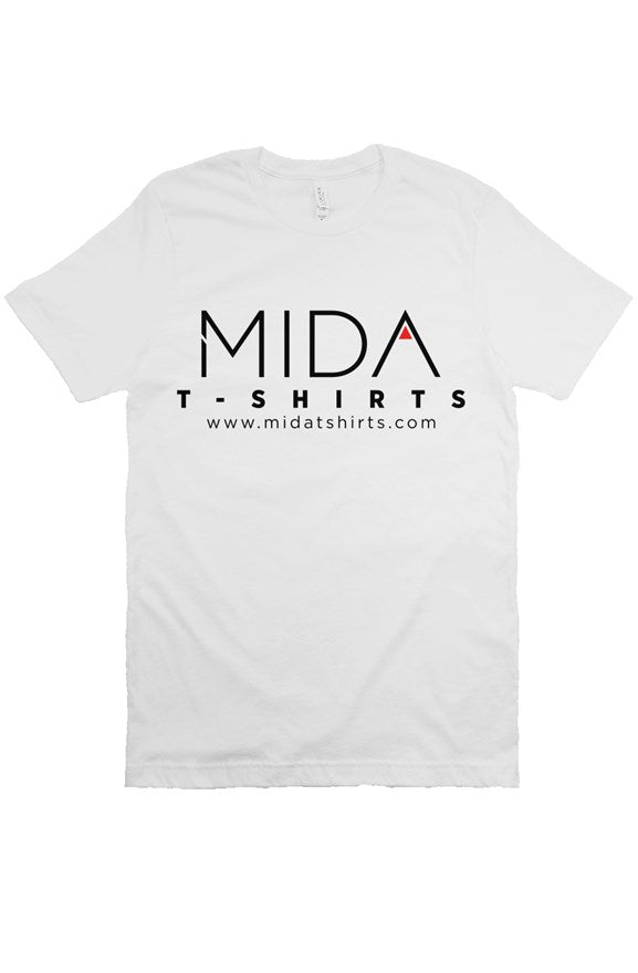 MIDA Premium Mens T Shirt - white