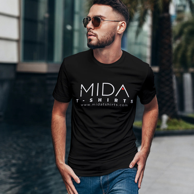 MIDA Premium Mens T Shirt black