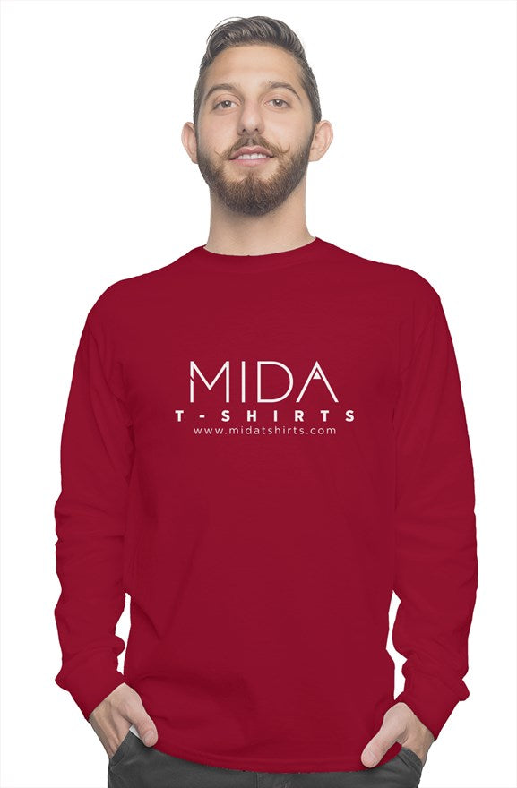 MIDA long sleeve tee - garnet
