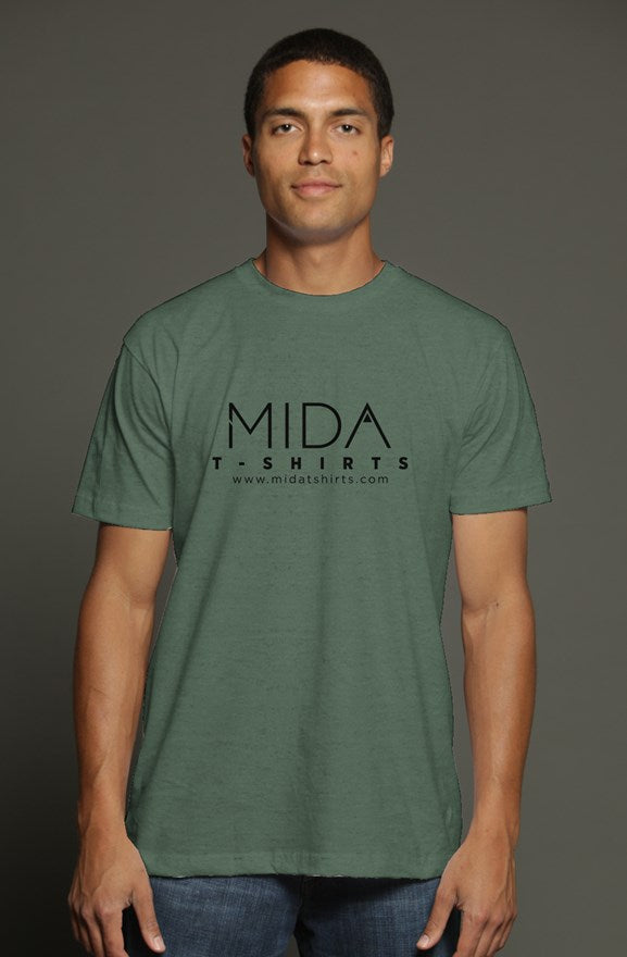 MIDA men's t shirt - heather dark green