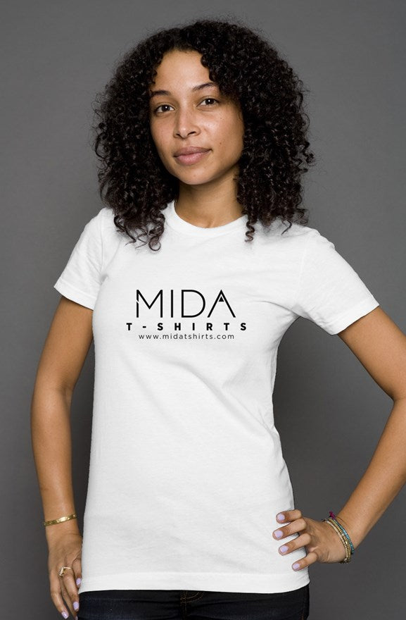 MIDA womens t shirt - white