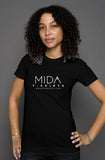 MIDA womens t shirt - black