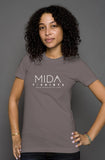 MIDA womens t shirt - asphalt