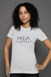 MIDA womens t shirt - silver