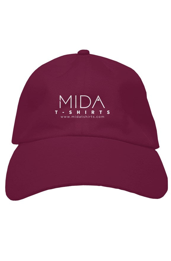 MIDA Premium dad hat - maroon