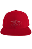 MIDA Premium snapback hat - red