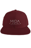 MIDA Premium snapback hat - maroon