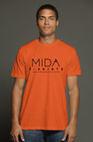 MIDA mens t shirt - orange