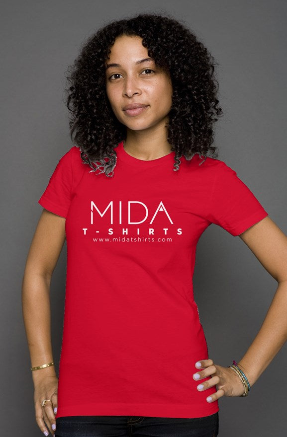 MIDA Womens T-shirt - red