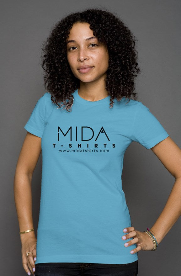 MIDA Womens T-shirt - aqua