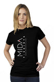MIDA Womens T Shirt - black
