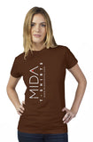 MIDA Womens T Shirt - brown