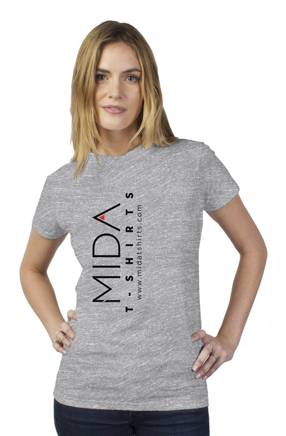 MIDA Womens T Shirt - heather grey