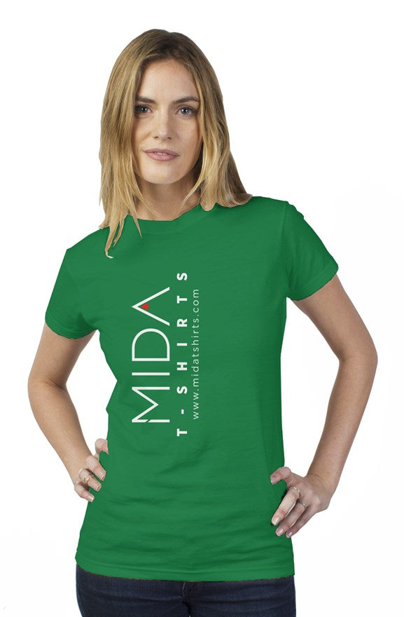 MIDA Womens T Shirt - kelly green