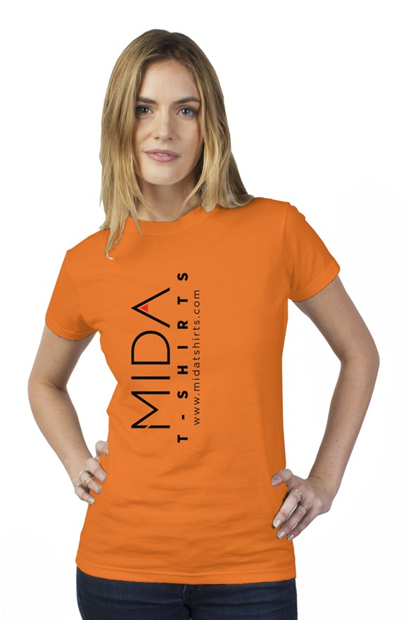 MIDA Womens T Shirt - tang