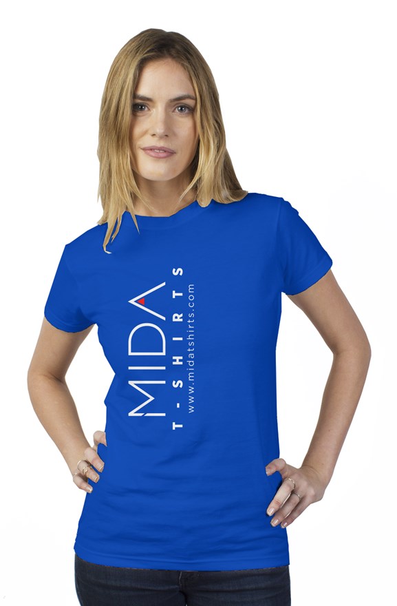 MIDA Womens T Shirt - royal blue