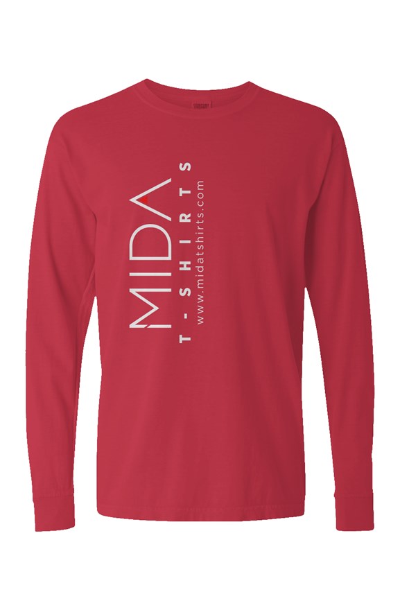 MIDA Heavy Weight Long Sleeve T Shirt - paprika