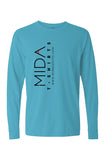 MIDA Heavy Weight Long Sleeve T Shirt - lagoon blue
