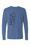 MIDA Heavy Weight Long Sleeve T Shirt - flo blue