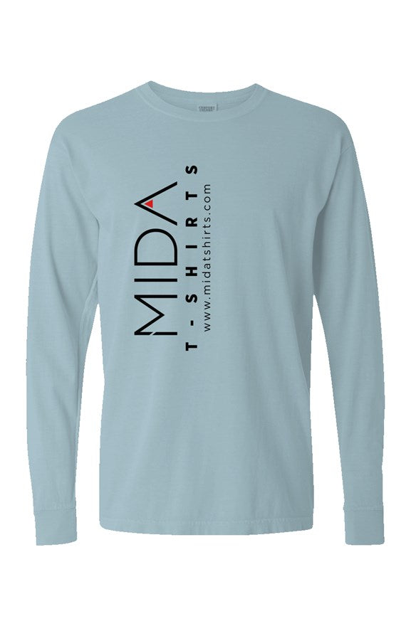 MIDA Heavy Weight Long Sleeve T Shirt - chambray