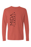 MIDA Heavy Weight Long Sleeve T Shirt - bright salmon