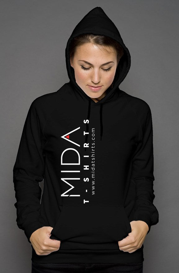 MIDA unisex pullover hoody - black
