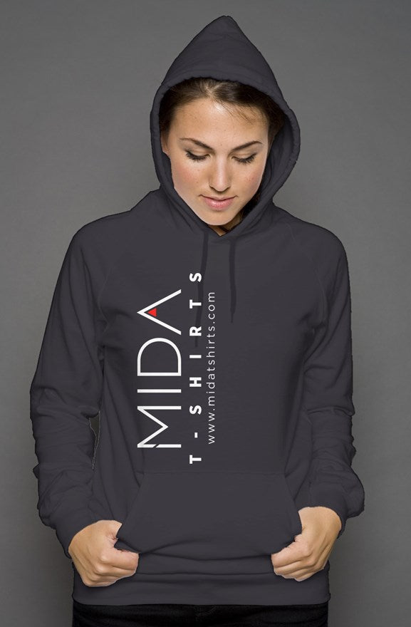 MIDA unisex pullover hoody - dark grey