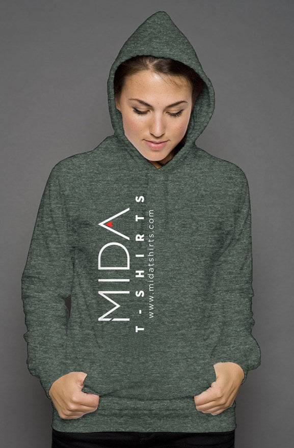MIDA unisex pullover hoody - heather forest