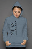 MIDA unisex pullover hoody - heather slate