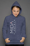 MIDA unisex pullover hoody - heather navy