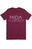 MIDA Premium Mens T Shirt - maroon 