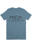 MIDA Premium Mens T Shirt - steel blue