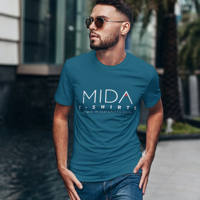 MIDA Premium Mens T Shirt - deap teal