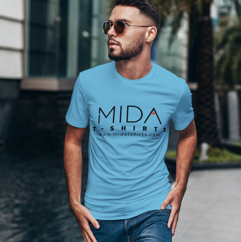 MIDA Premium Mens T Shirt - ocean blue