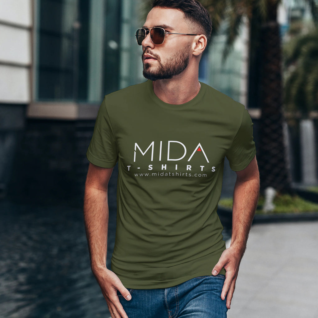 MIDA Premium Mens T Shirt - olive