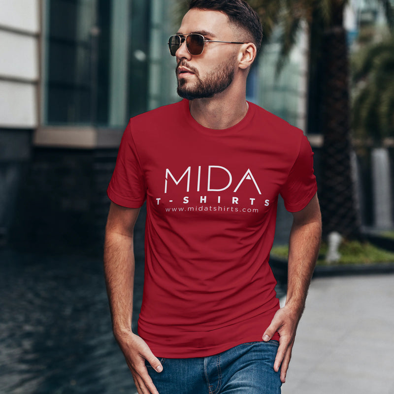 MIDA Premium Mens T Shirt - red