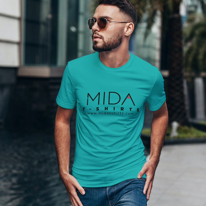 MIDA Premium Mens T Shirt - teal