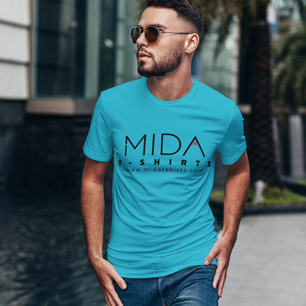 MIDA Premium Mens T Shirt - tuquoise