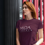 MIDA Womens Premium T-shirt - maroon