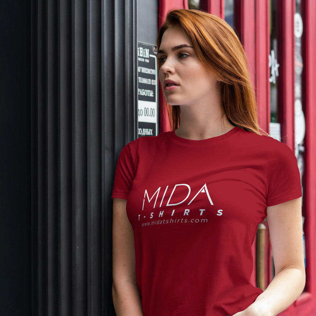 MIDA Womens Premium T-shirt - red
